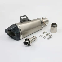 51mm universal motorcycle exhaust muffler tail tube escape pipe with db killer