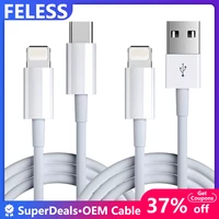 feless usb c cable for iphone 11 12 20w fast charging for apple iphone cable 8 6s ipad pd charger usb type c wire ios data cord
