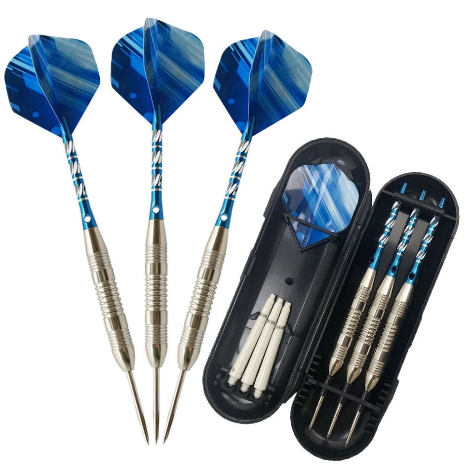 

Professional Game Darts 3 Pieces/set 23g Tungsten Steel Tip Darts Hard Tape Box High-quality Game Darts Engraving