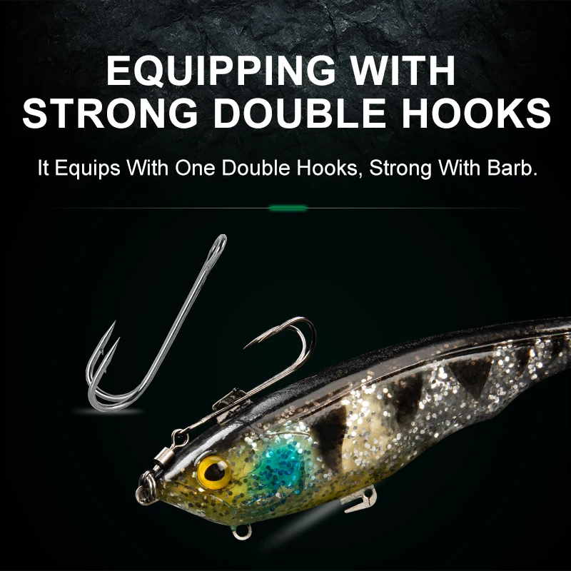 Kingdom High Quality Sinking Soft Baits Swim Shad Fishing Lures 170mm 55g Sensitive T-tail Good Action Saltwater Swimbait Bass