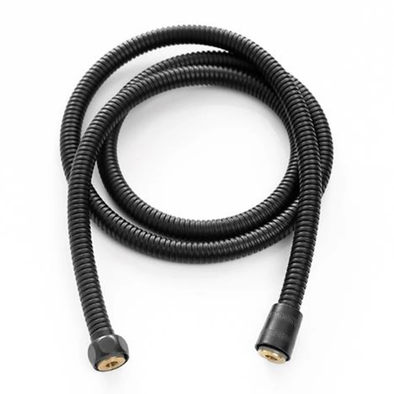 High Pressure Resistance Bathroom 150cm Black Handheld Shower Spray Head Hose Pipe Explosion-proof Tools |