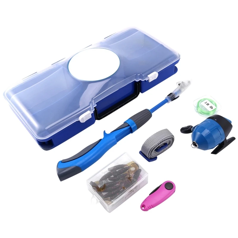 

Набор детских удочек ILURE, портативная телескопическая удочка для приманки, удочка для начинающих и набор для рыбалки комбинация катушек