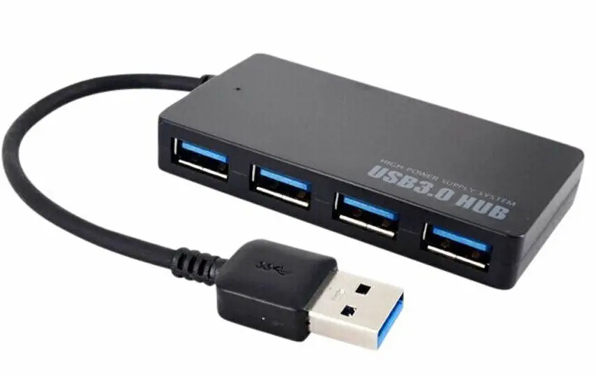 

Ultra Slim high speed 4 Ports USB 3.0 Hub for Windows PC / USB Wall Charger