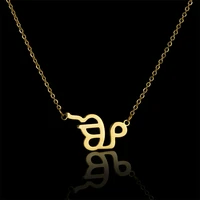 original steellove punjabi name necklace stainless steel letter pendant choker for women girlfriend gifts personality necklace