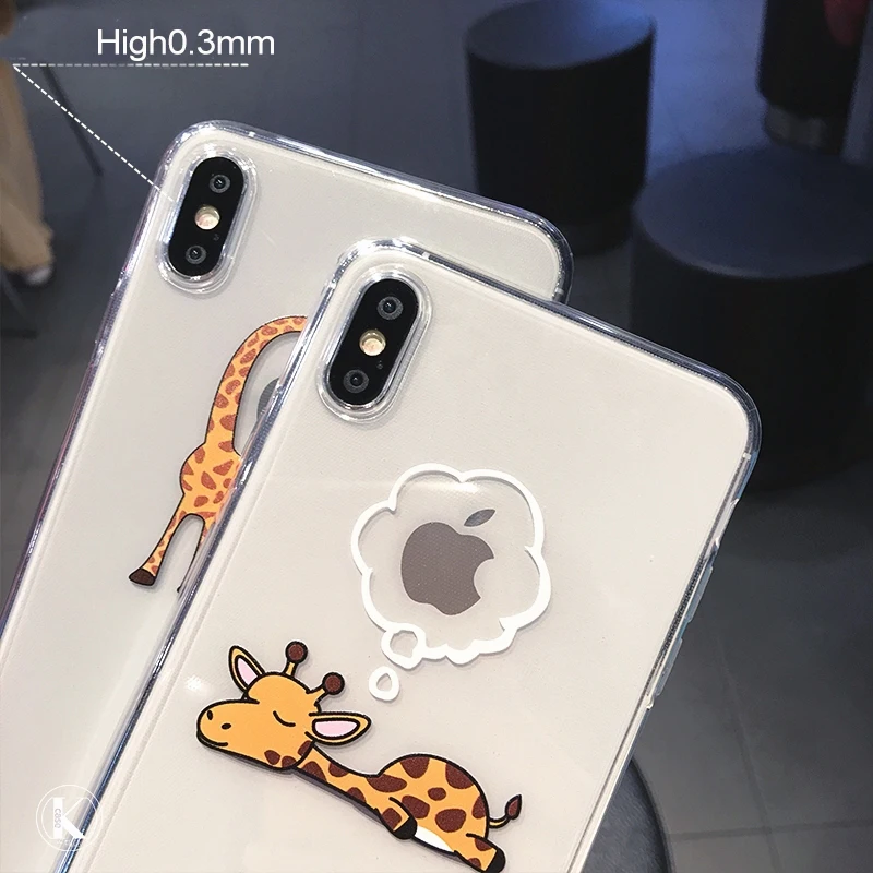 

Dog Giraffe Case For Coque iphone SE 2020 12 11 Pro 6 7 8 6s Plus 12Pro 11Pro Max Cover For iphone X XS XR 7 8Plus 5 5s Cases