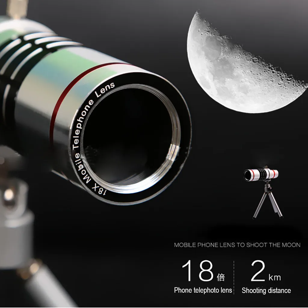 Универсальный телескопический объектив с 18 кратным увеличением|Телескоп и