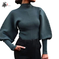 turtleneck woman sweaters fall long sleeve knitted sweaters for women winter clothes womens crop top jumper cropped sweater