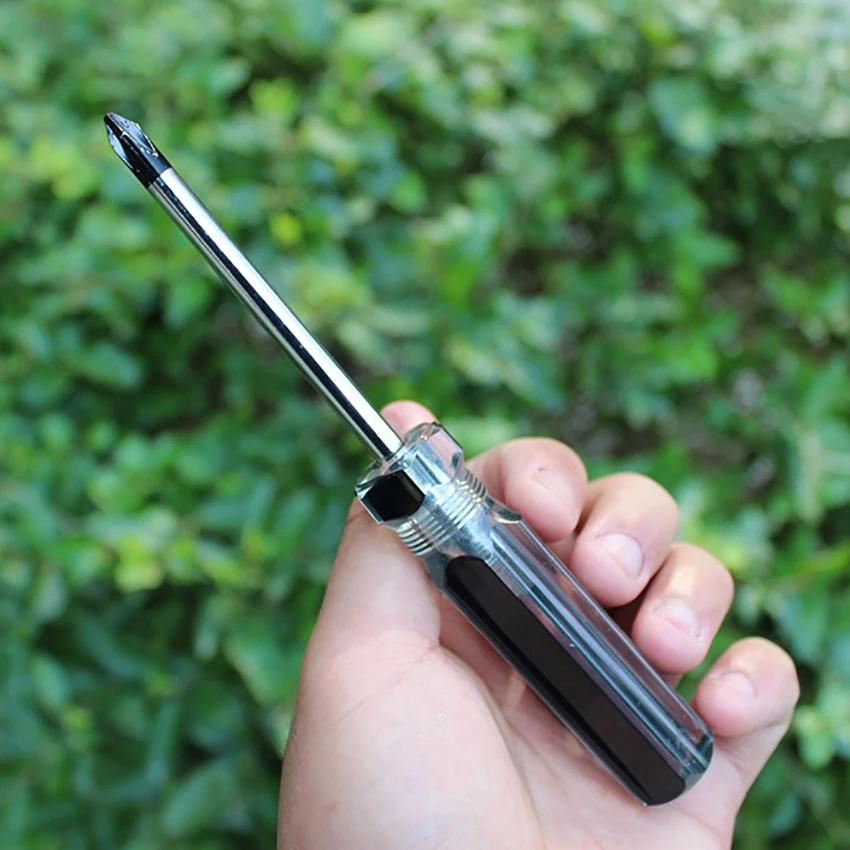 

Phillips Screwdriver with Magnetic Screwdriver Crystal Handle Screwdriver Hand Tool for Household Electrician Car Repair