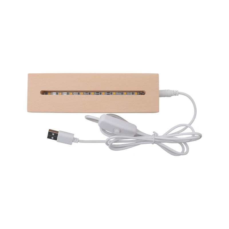 Высокое качество прямоугольная светодиодная подсветка Бук деревянная дисплей