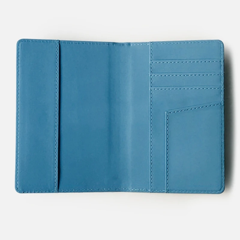 

2x PU Passport Bag Travel Document Passport Holder Creative Color Passport Holder Document Bag Green & Blue
