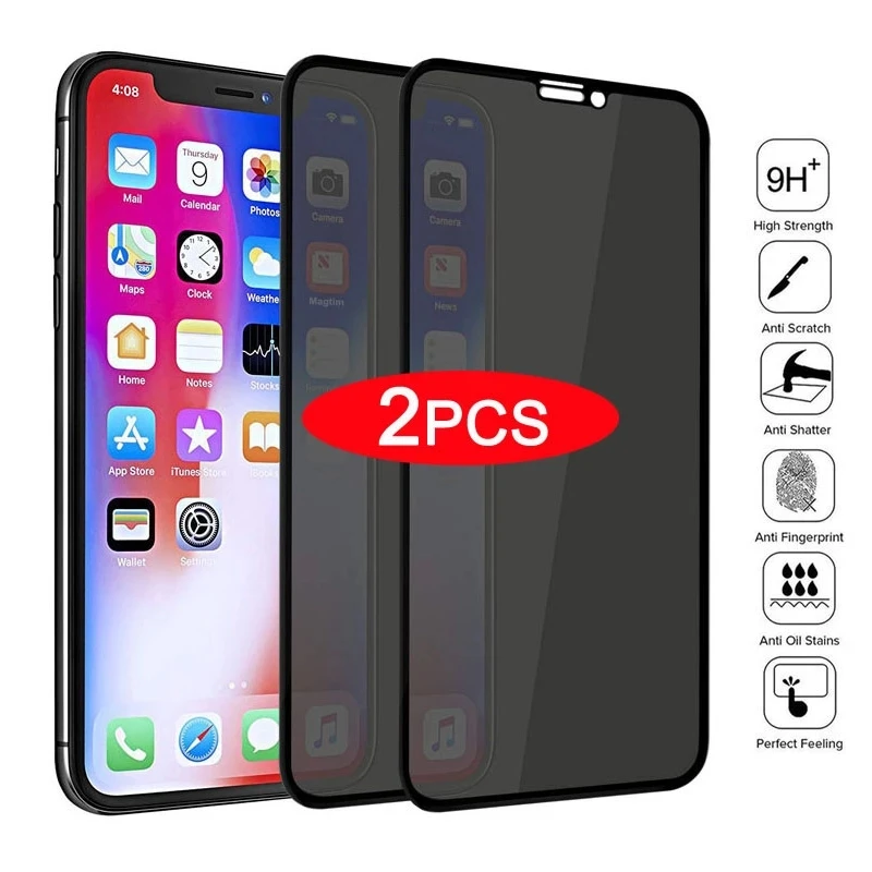 

Full Cover Anti Spy Screen Protector For iPhone 13 12 Pro XR XS Max Privacy Glass For iPhone 11 Pro 7 8 6 6S Plus Tempered Glass
