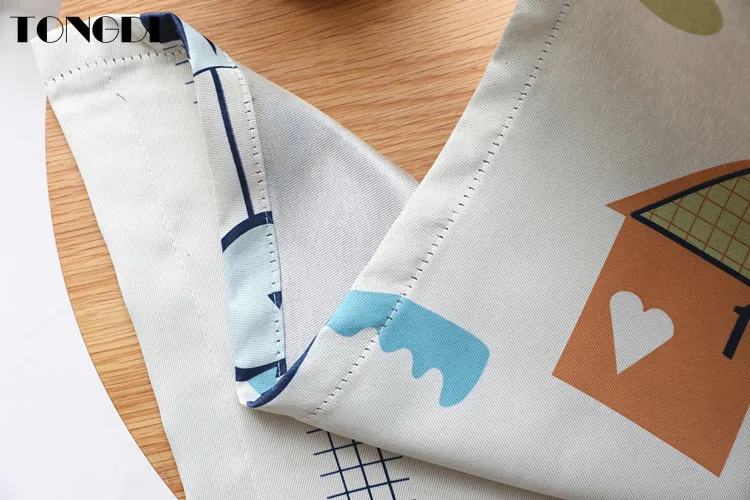 TONGDI Детские светонепроницаемые занавески с мультяшным изображением элегантные