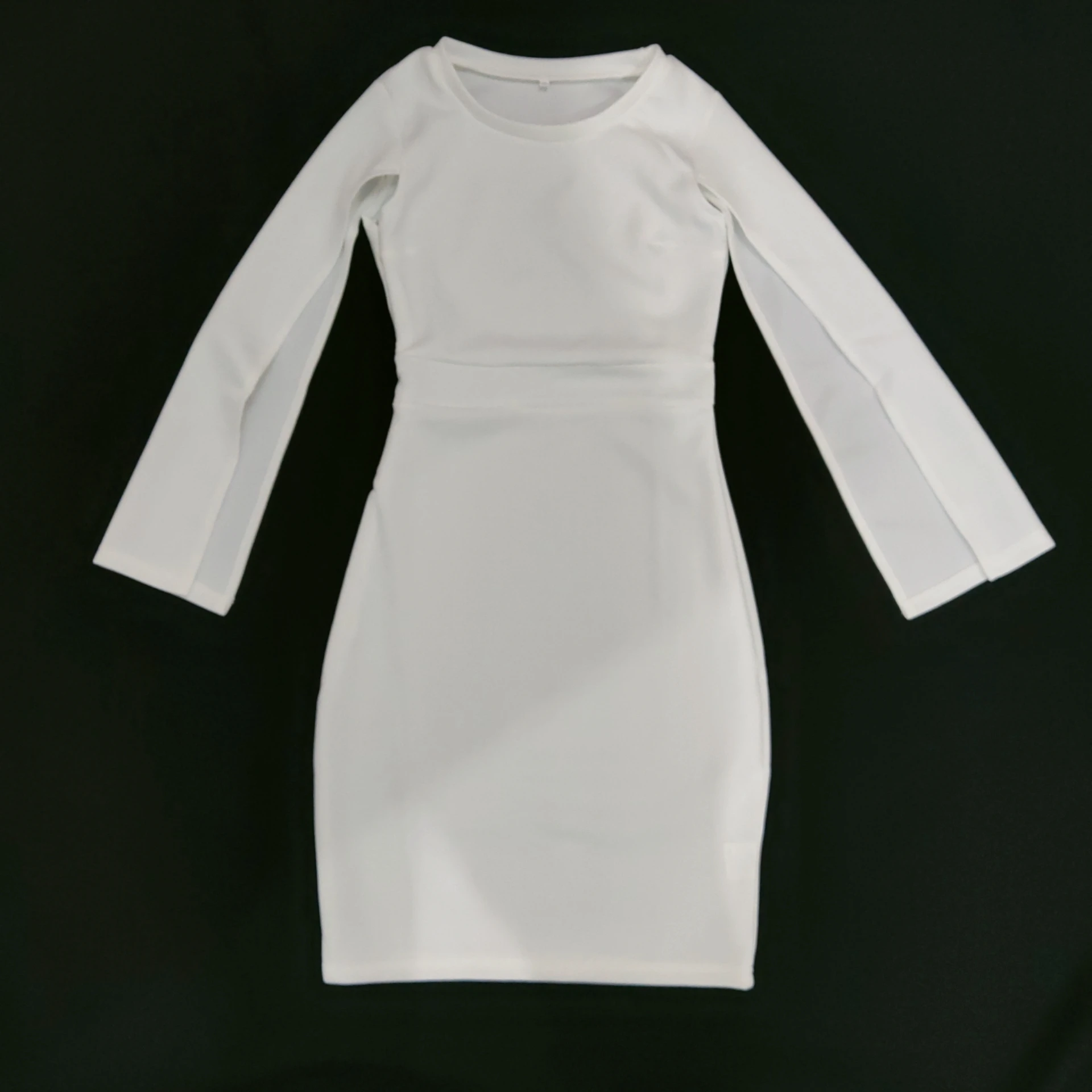 

Elegant Bodycon Party Dresses Slim Sexy Cloak Slit Sleeve Stylish Sheath Event Occassion Night Out Dress for Women