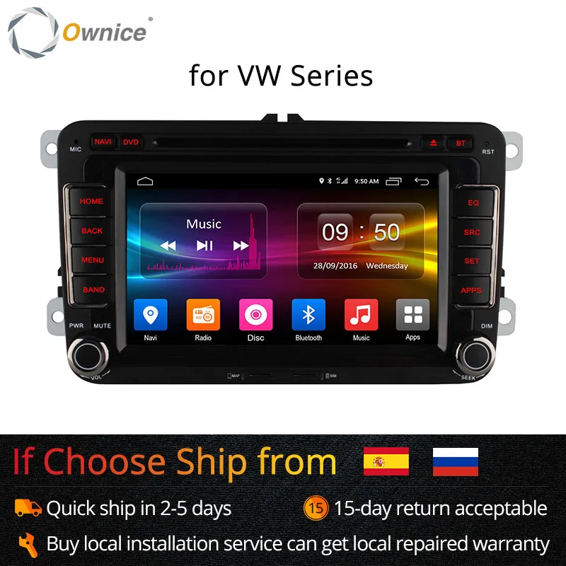 Ownice C500 Android 6.0 4Core 2G RAM Car DVD Player For Volkswagen Passat POLO GOLF Skoda Seat Leon With GPS Navi 4G LTE Network|car dvd player|dvd