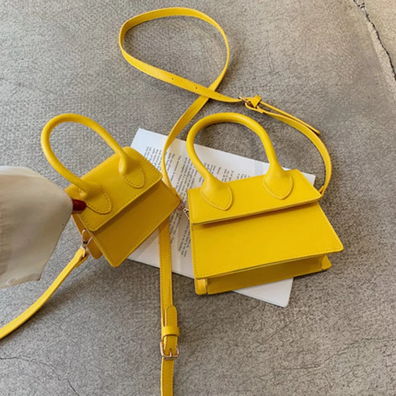 Маленькая квадратная маленькая сумка тоут через плечо клатч Женский