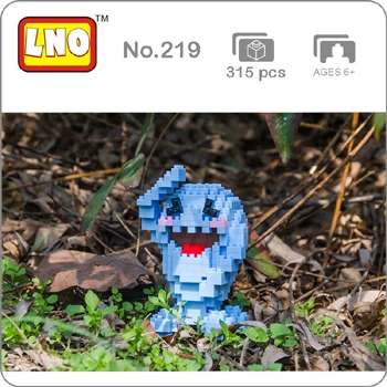 SC Pocket Monster Butterfree sudowooodo Froakie Growlithe Raichu Mudkip животное DIY мини-строительство алмаз маленькие блоки кирпичная игрушка - Цвет: Wobbuffet