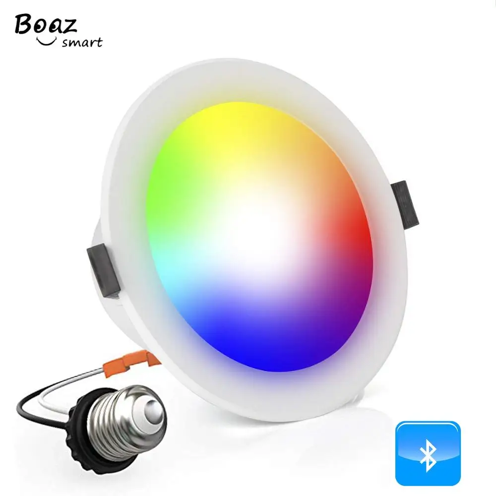 BOAZ 4 дюймов Bluetooth сетка встраиваемый потолочный светильник RGBCW светодиодный с