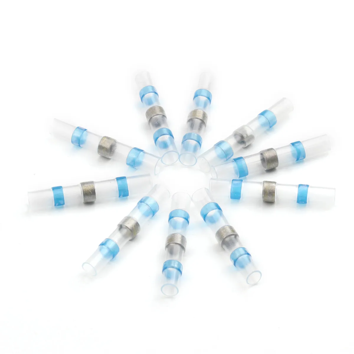10pcs blue 10 шт./компл. терм усадочная Sordering терминалы Водонепроницаемый припоя рукав трубки изолированные Анальная пробка электрические соединители проводов - Цвет: 10pcs blue