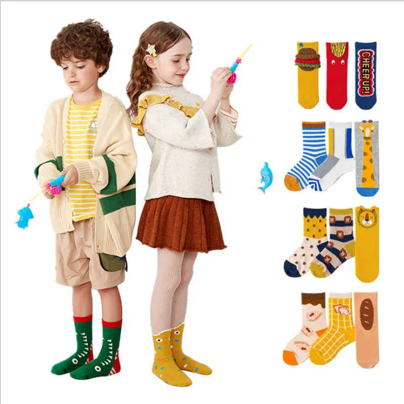 Носки для маленьких мальчиков и девочек 3 пары подарочный набор короткие носки с