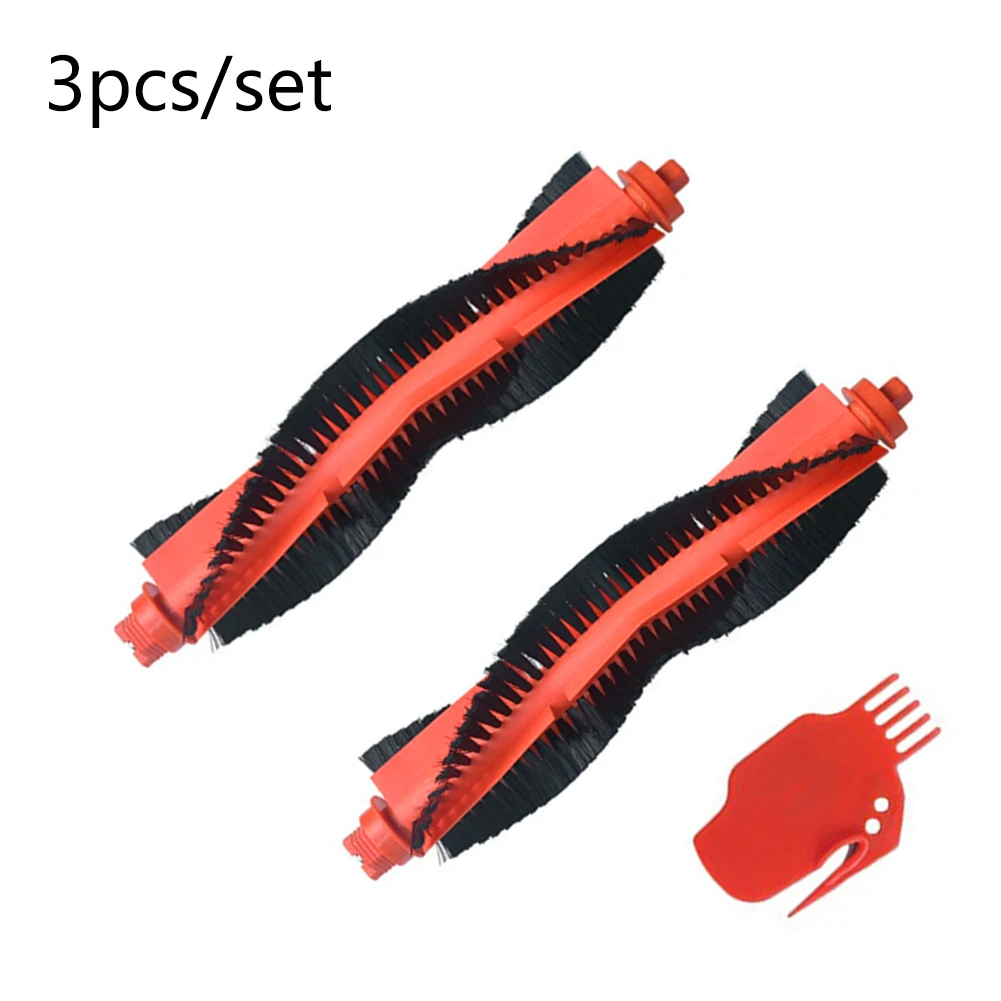 

2pcs Main Brush For Xiaomi Mijia STYJ02YM Conga 3490 Viomi V2 PRO V-RVCLM21B Sweeper Replace Accessories With Cleaning Tool