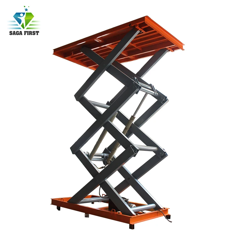 

High Quality hydraulic electric vertical scissor car lift table car parking lift