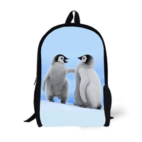 penguin printing backpack children school bags for teenager boys girls backpacks laptop backpack bookbag 17 inch mochila