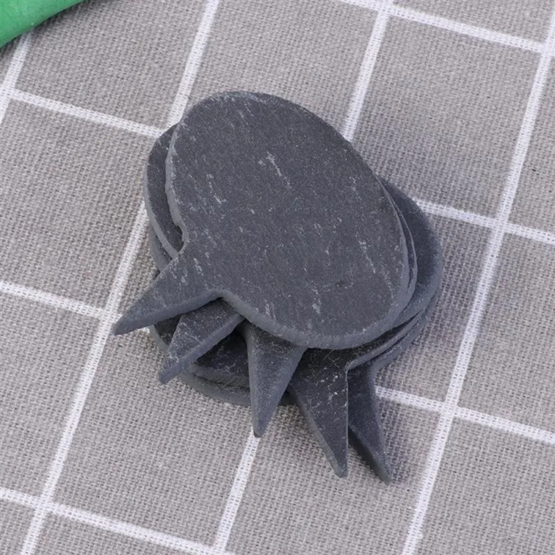 8 шт. натуральные Сланцевые этикетки для растений квадратные/овальные топперы