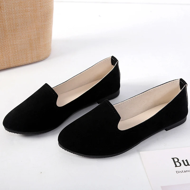 Женские повседневные лоферы на плоской подошве Обувь больших размеров Модель 2020