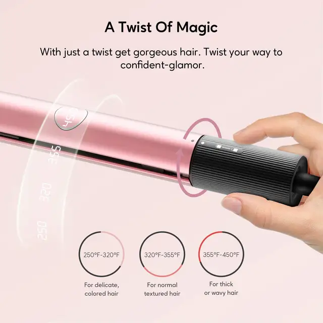 KIPOZI Professional Hair Striaghtener Nano Titanium Instant Heating Flat Iron 2 In 1 Curling Iron Hair Tool with LCD Display 2