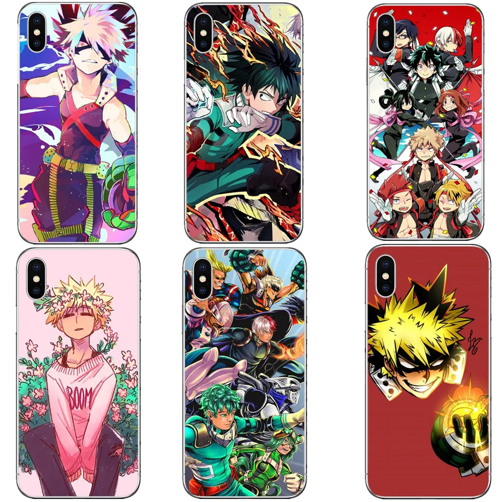 Жесткий чехол для телефона с аниме My Hero Academy deku и bakugou iPhone 5 5S SE 6 6S Plus 7 XR XS MAX 8 X