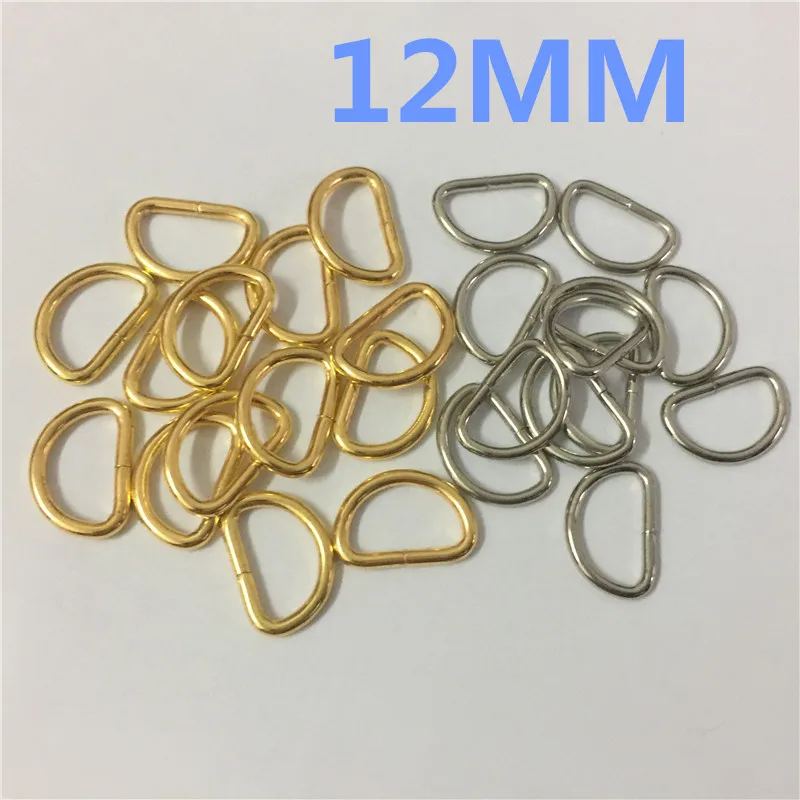100 шт./лот металлические Золотые/серебряные/античная бронза d кольца пряжки