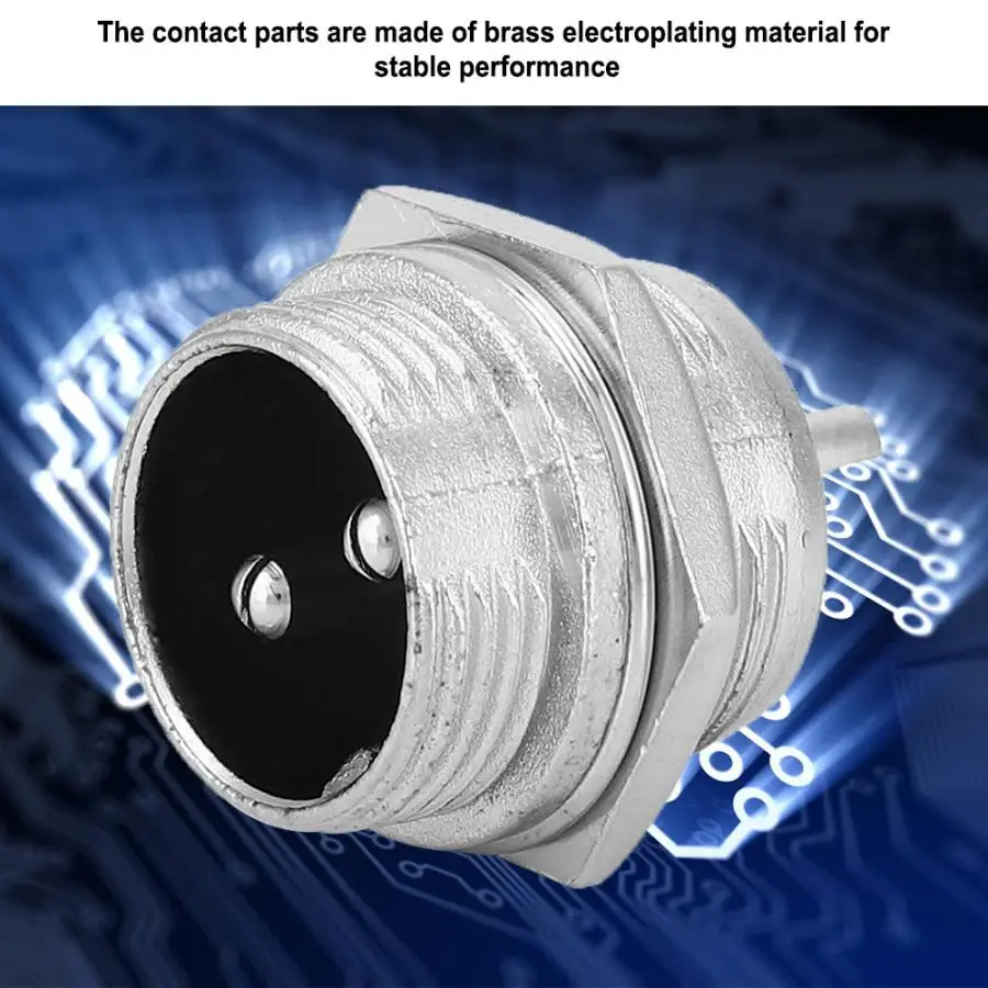 100 шт. авиационный штекер Универсальный Корпус из нержавеющей стали 2 шпильки