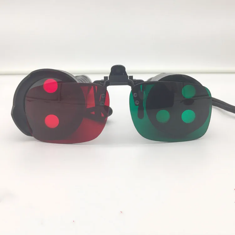 Красно зеленые очки стереоочки для тренировки при амблиопии зрения| |