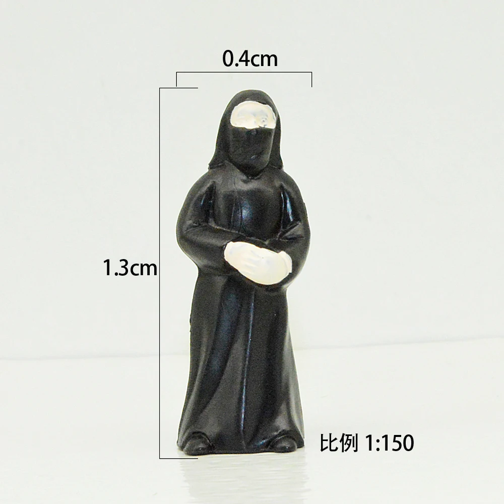 Масштабная модель, пластиковые арабские фигурки, 1:150 для диорамы, крошечная модель, арабский ландшафт, 100 шт. модель, песочный стол, материал для людей