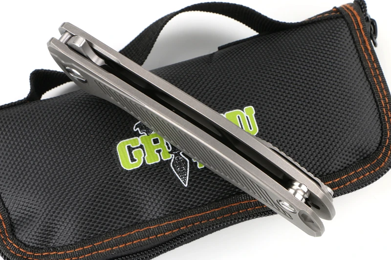 Green Thorn F95 R18 складной нож(3,7") D2 стальное лезвие titanium ручка Открытый инструмент для кемпинга и охоты карман кухонные принадлежности