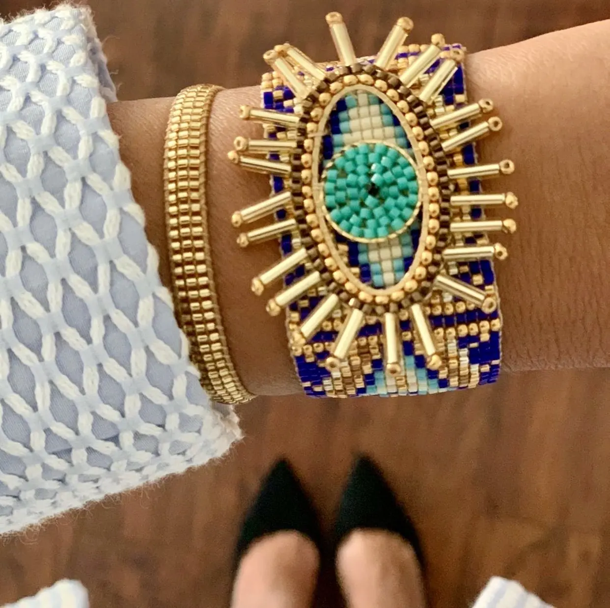 

Браслет Rttooas «Турецкий сглаза Миюки» в мексиканском стиле, браслет ручной работы для пляжа, подарок