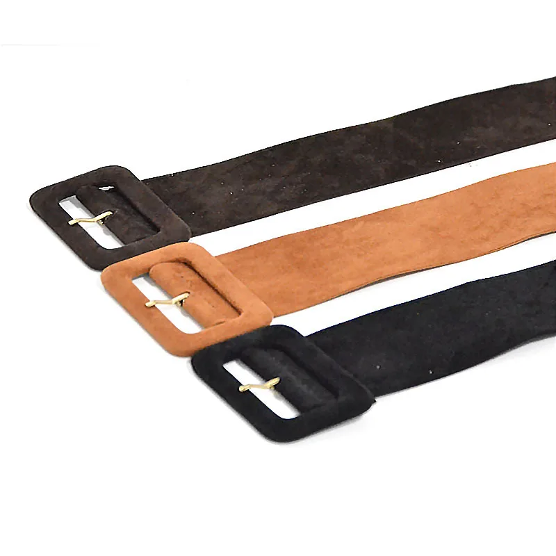 

Winter new velvet cotton wide belt women's velvet hundred coats decorative tie belt women's waist seal wholesale SW362