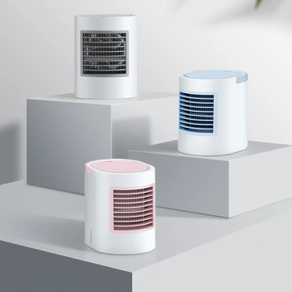 

WT-F11 Mini Desktop Fan Portable Fan Oval Shape Cooling Spray Fan Night Light For Office Dormitory Bedroom