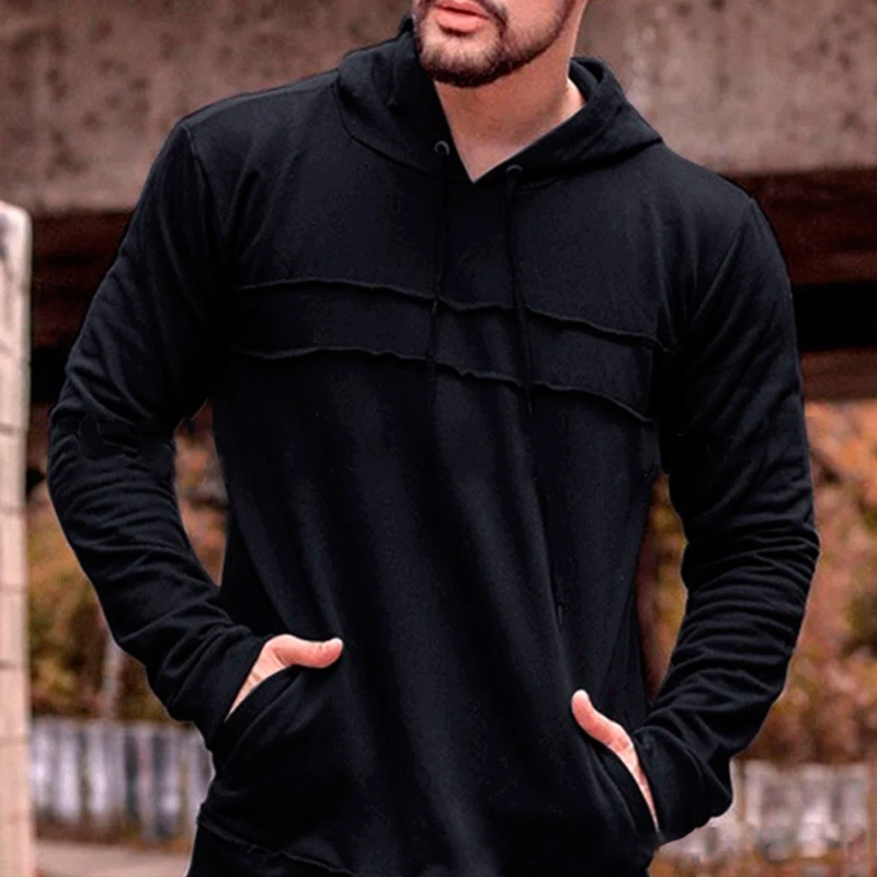 

2021 Men's Solid Color Sweatshirt Fashion New Men's Hoodie Spring and Autumn Winter Hip Hop Hoodie Male Long Sleeve M-3Xl