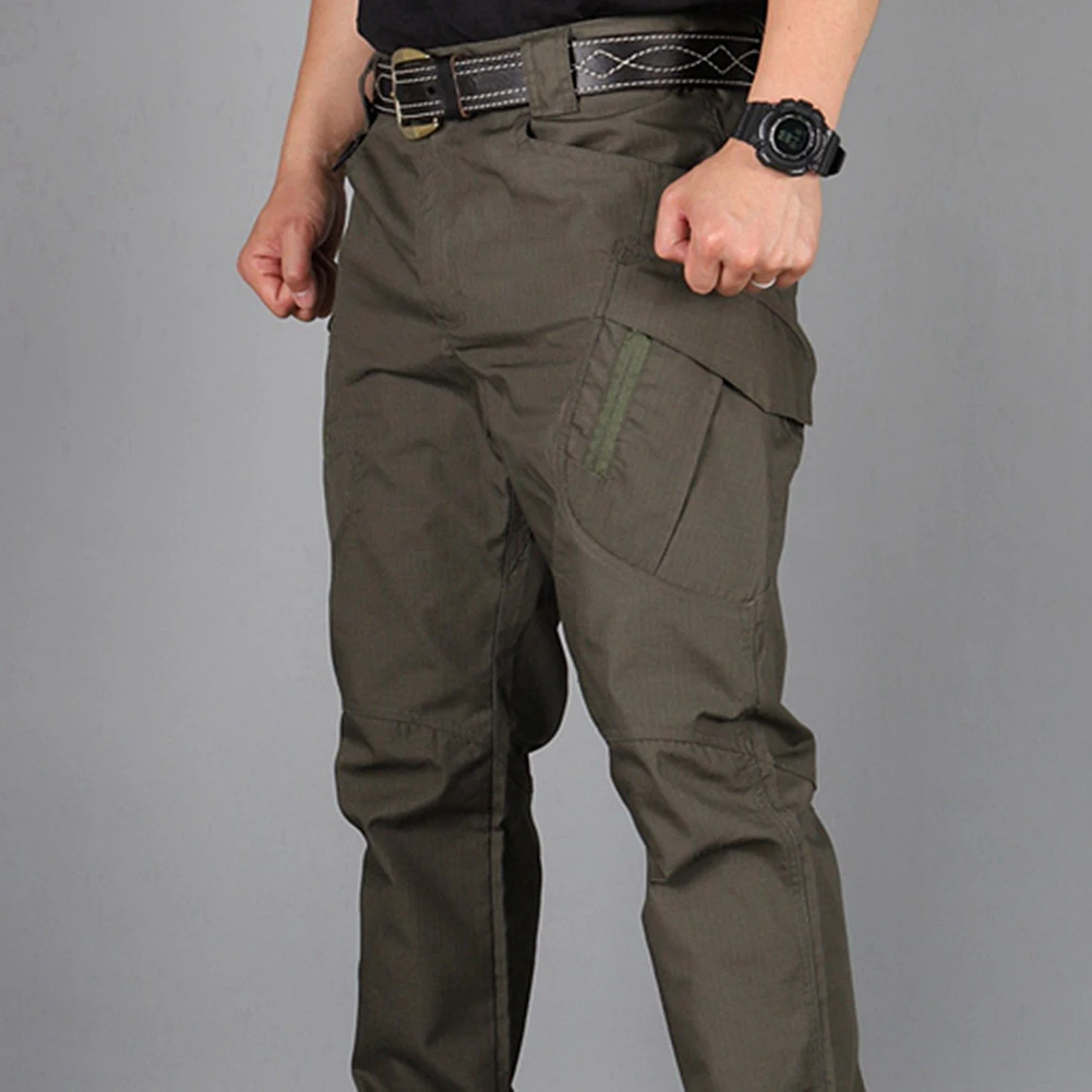 Men Outdoors Sports Tactical Cargo Pants Quick Drying Black Green Grey Pockets Zip Work Trousers Shopping Daily Wear Lounge | Мужская