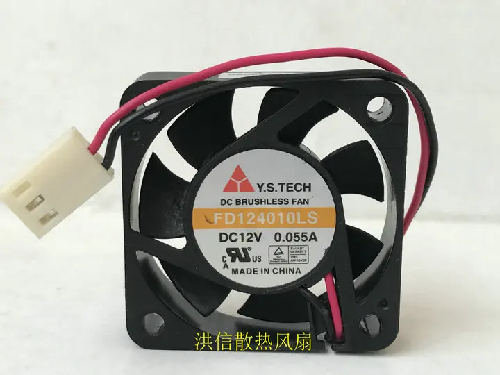Оригинальный Y.S.TECH FD124010LS DC12V 0.055A 4 см 4010 ультра-тихий вентилятор