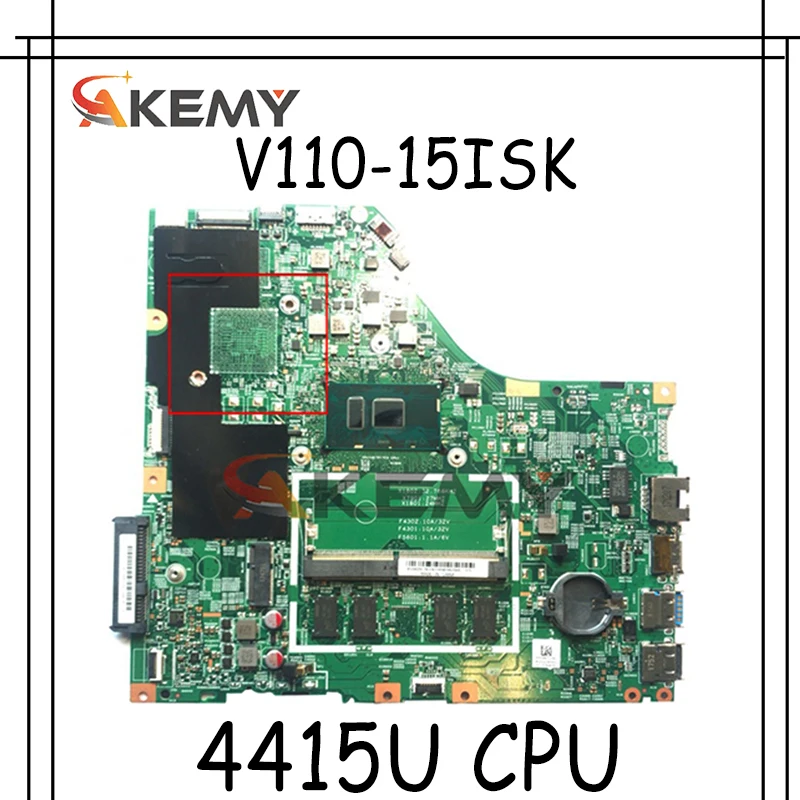 

Akemy 15277-1N 448.08B01.001N для Lenovo V110-15ISK V110-15 ноутбук материнская плата Процессор 4415U 100% тесты работы