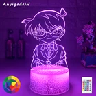 Аниме Детектив Конан фигурка светодиодный ночсветильник для детской спальни уникальный Детский Светильник манга чехол закрытый детский 3d ночник Подарки