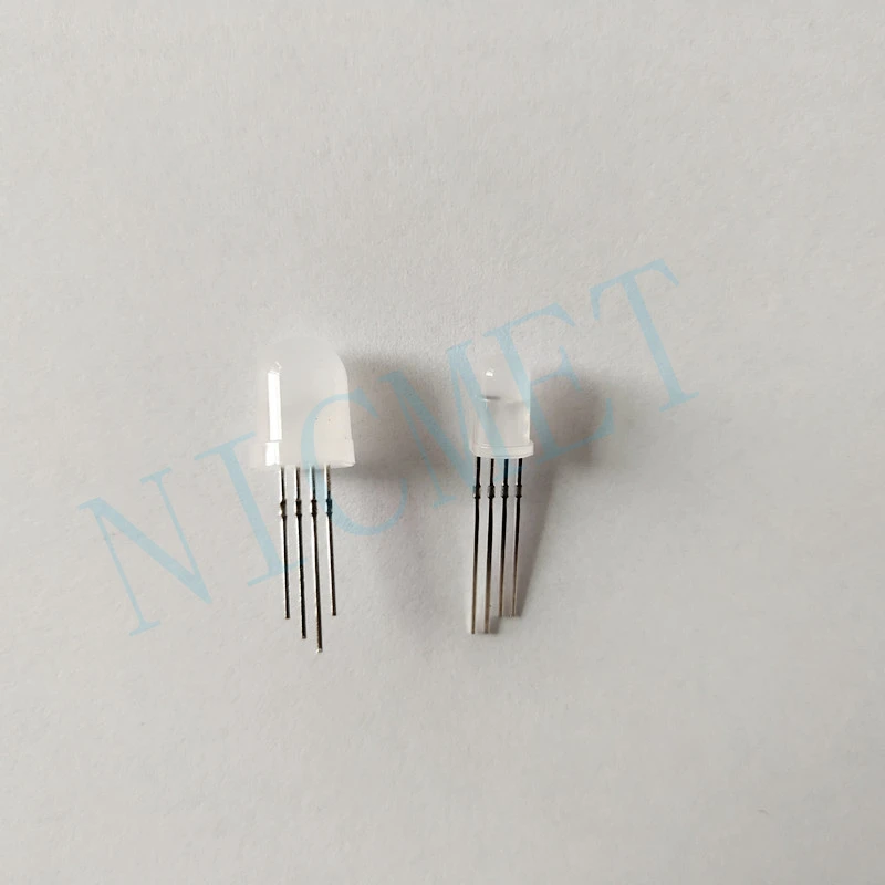 100 штук - 1000 штук DC5V PL9823 F5 5 мм F8 8 мм круглые RGB светодиодные чипы с подсветкой P9823F внутри Фрост чипы полного цвета.