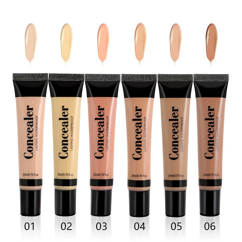 Full Cover 6 Colors Liquid Concealer Makeup 20ml Eye Dark Circles Cream Face Corrector Waterproof Make Up Base Cosmetic | Красота и