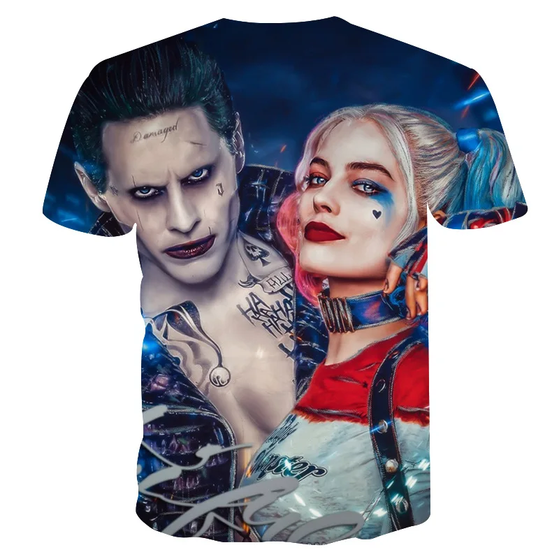QZHIHE Для женщин игрушечная фигурка Harley Quinn Deadpool футболка Супермен Джокер из отряда