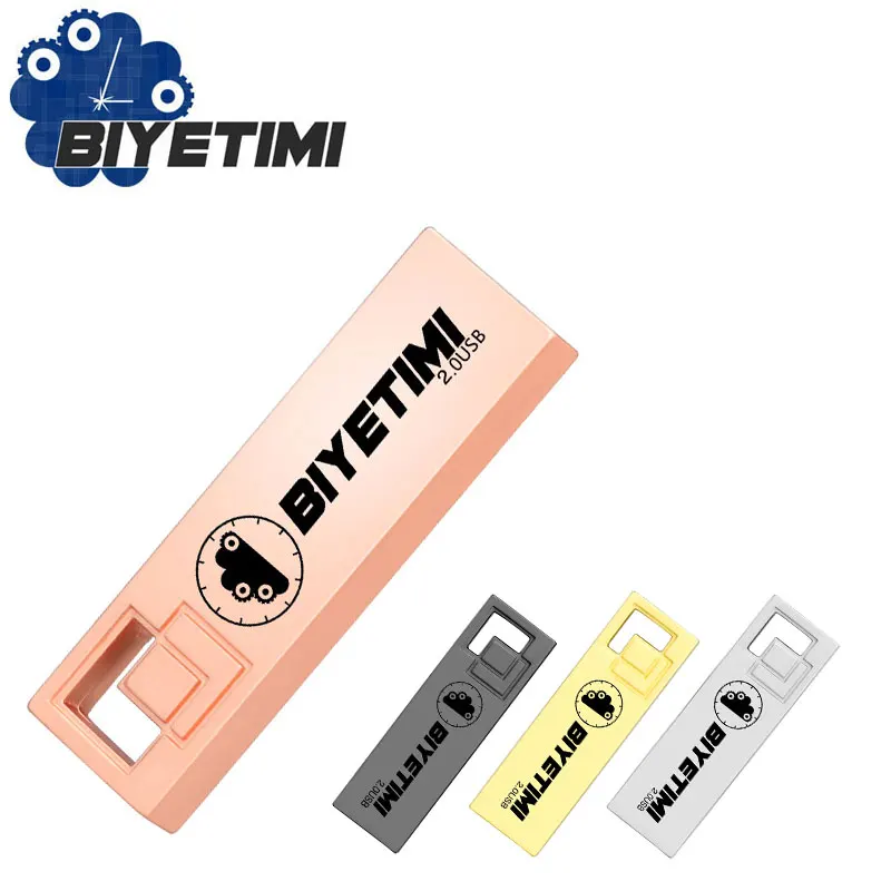USB флеш-накопитель Biyetimi 64 ГБ 32 Металлический Высокоскоростной накопитель Usb 2 0