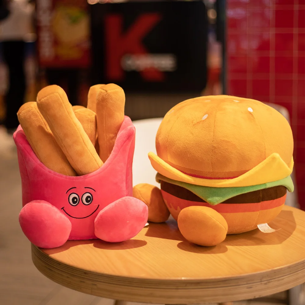

Подушка в виде гамбургера-картошки фри, 25 см