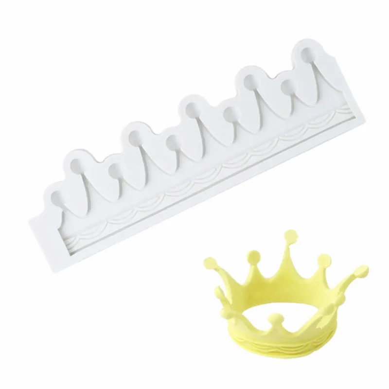 Sugarcraft силиконовая форма с короной помадкой для украшения торта инструменты