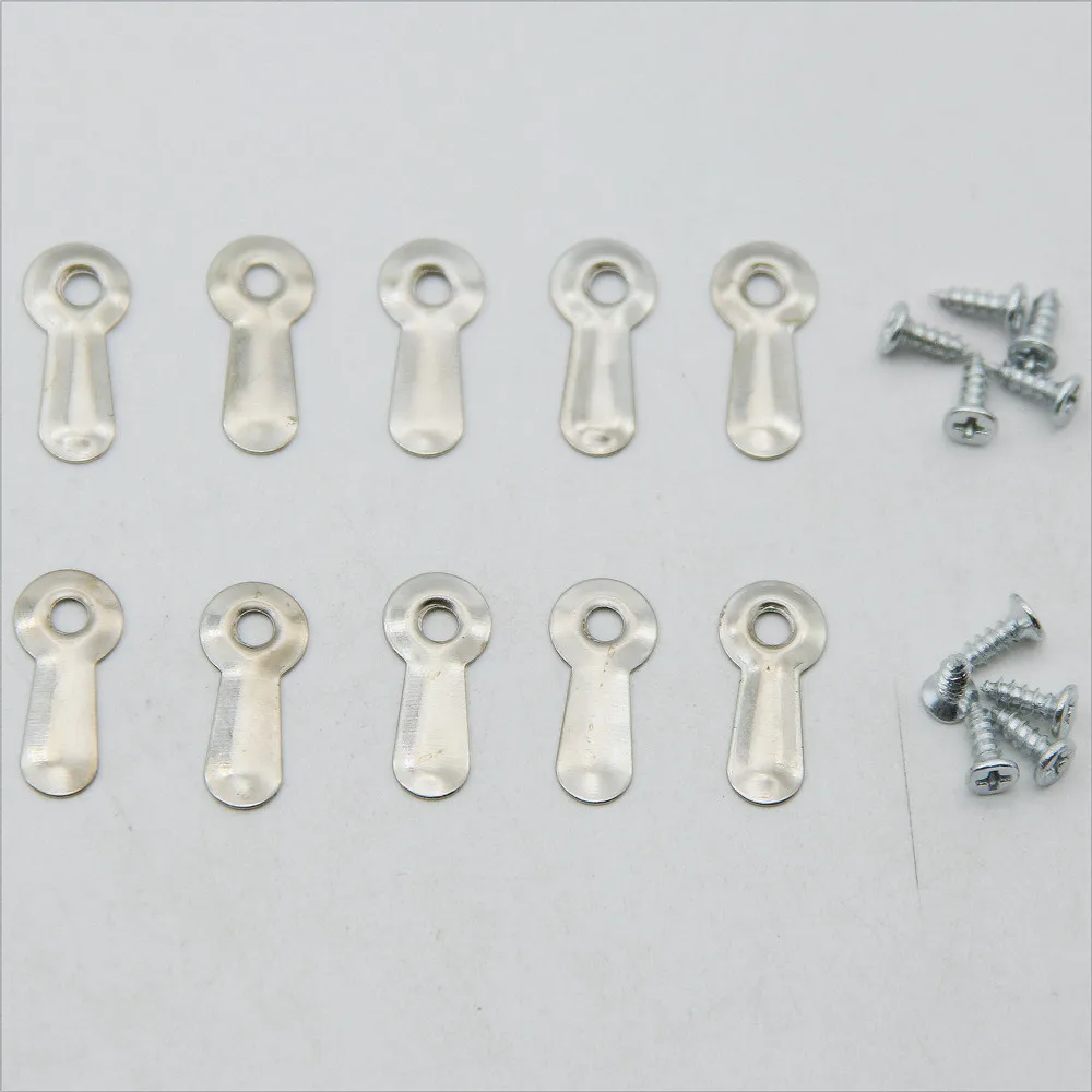 50 наборов серебряные металлические крючки рисунок объявления таблички